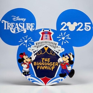 Disney Cruise Sailor Door Magnet, Personalized Nautical Decor for Stateroom