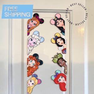 Princess Magnet for Cruise Door, Personalized Side Peek Stateroom Décor