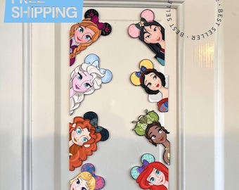 Princess Magnet for Cruise Door, Personalized Side Peek Stateroom Décor