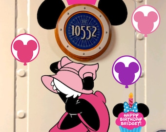 Mouse Birthday Port Hole Magnet for Disney Cruise