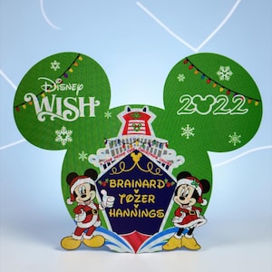Mouse Christmas Cruise door Magnets for Disney Cruise