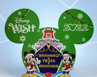 Mouse Christmas Cruise door Magnets for Disney Cruise