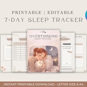 Overthinking & Night Anxiety Digital Guide, Calm Mind (7 Pages - Instant Download)
