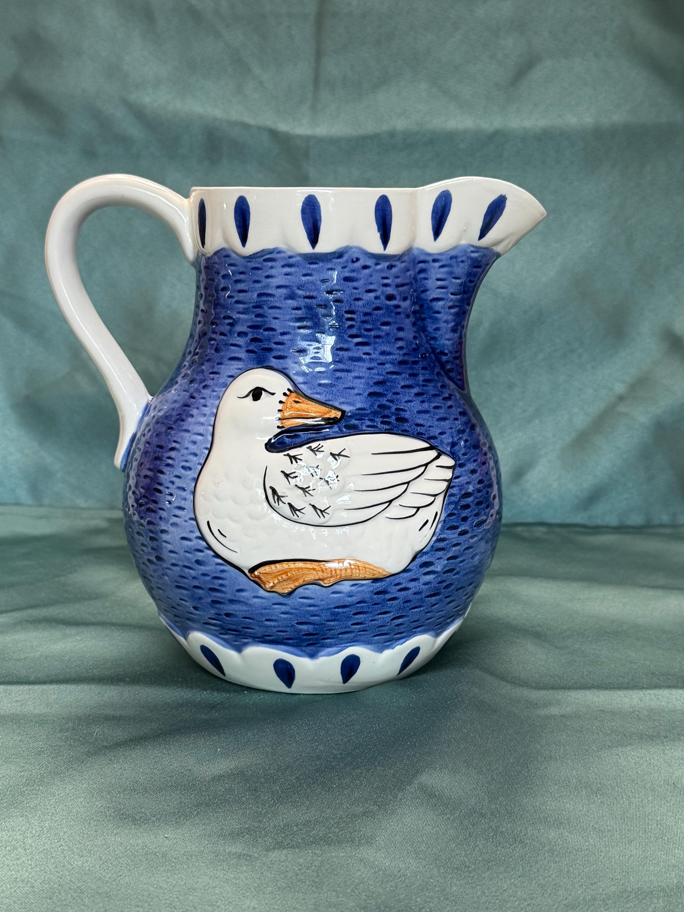 Blue Duck Pitcher - Etsy