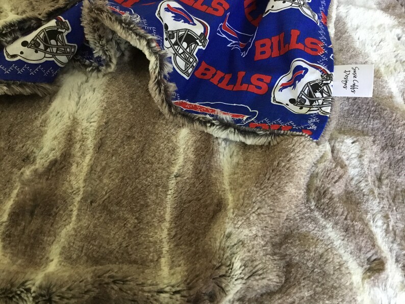 Buffalo Bills Baby Blanket Personalized Baby Blanket Lovey Etsy
