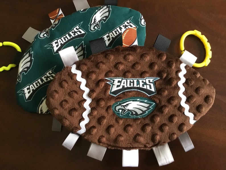 Philadelphia Eagles Baby Crinkly Football Toy Philly Baby Etsy