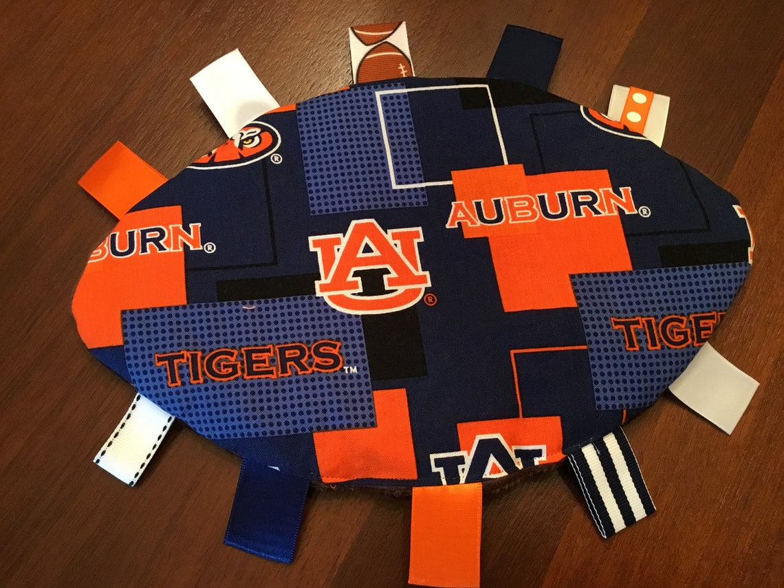 Auburn Baby Football Crinkly Toy Teether Grab Toy Stroller Etsy