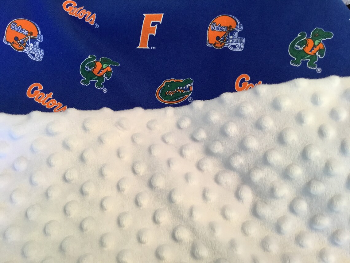 Florida Gators Baby Blanket UFL plush blanket lovey Etsy