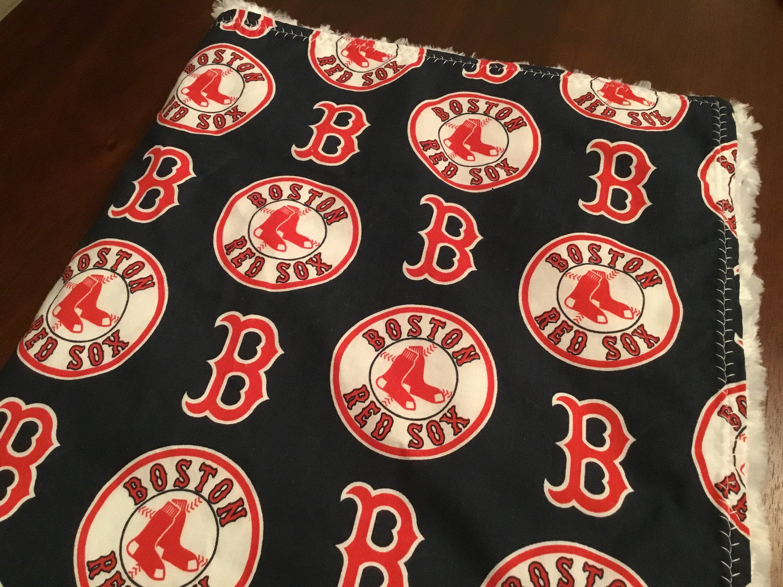 Boston Red Sox Baby Blanket Sox Baby Personalized Blanket Etsy