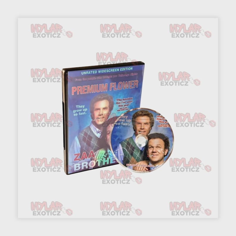 K&ouml;nnte beinhalten: Eine DVD-H&uuml;lle und -Disc f&uuml;r den Film "Premium Flower" mit zwei M&auml;nnern. Die H&uuml;lle ist schwarz mit dem Filmtitel in Rot und den Worten "Unrated Widescreen Edition". Die Disc zeigt dasselbe Bild.