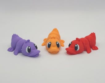 Set van 3 miniwaddlers | 3D-geprinte gelede fidgeteenden | Candy Store-collectie | Kies 2 kleuren + Mystery Duck | 2 inch