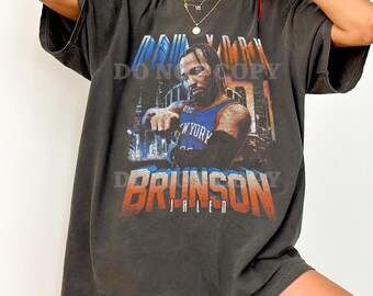 Komfortfarben Jalen Brunson T-Shirt, New York Basketball T-Shirt
