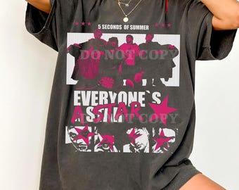 Comfort Colors 5sos Tour T-shirt, Everyone's Star Tee