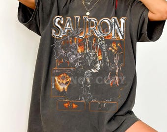 Comfort colors Sauron Shirt, Vintage Dark Lord Fantasy Tee, Distressed Middle Earth Gift