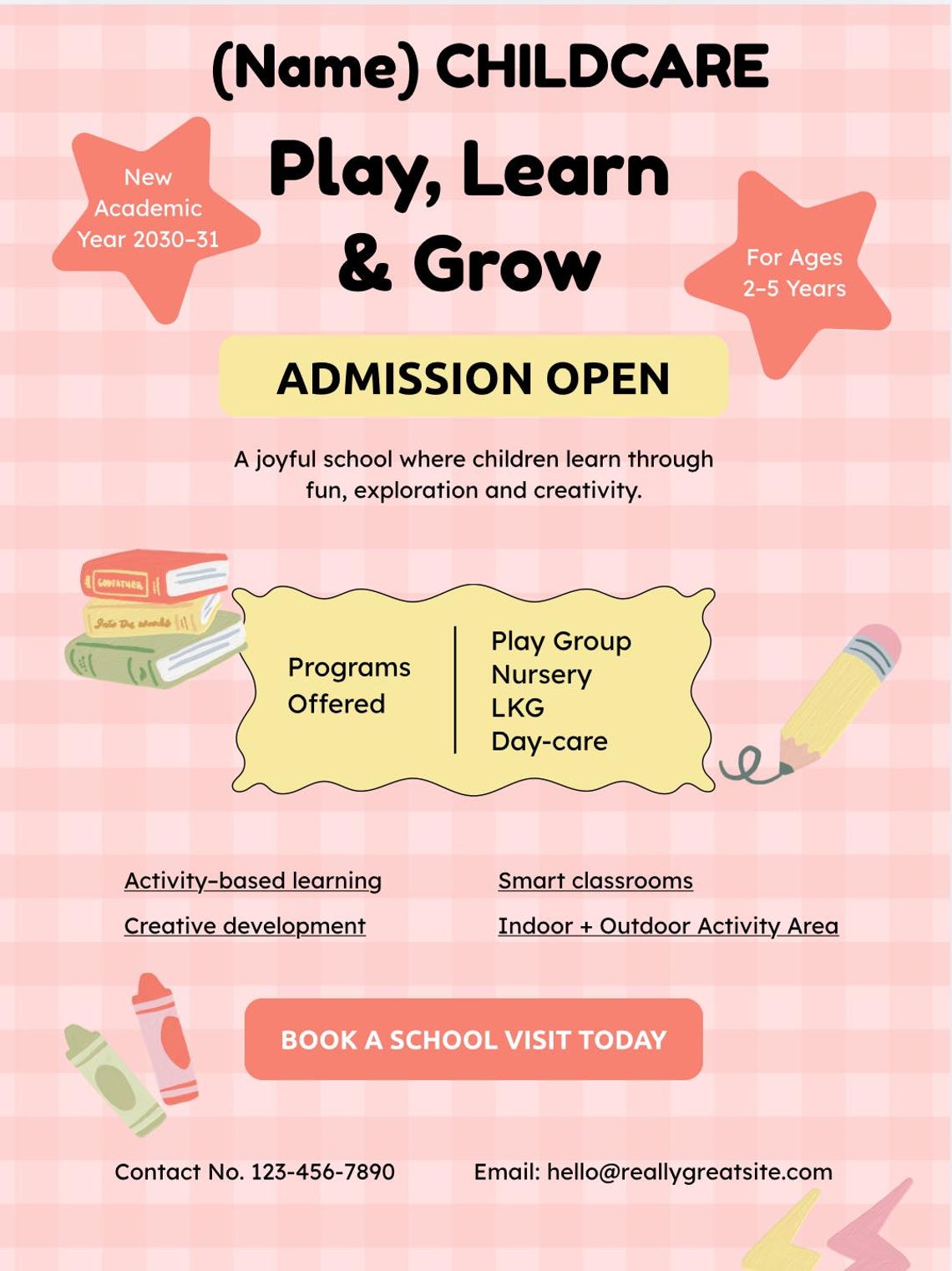 Register Form Flyer Childcare Flyer & Registration Form - Etsy