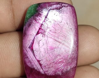Top Grade Natural Ruby Zoisite Cabochon Cushion Gemstone for Jewelry Making & Collecting
