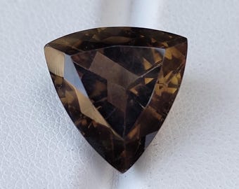 Trillion Cut Faceted Loose Gemstone – Rich Chocolate Brown – gift for her