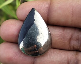 AAA+ Pyrite Cabochon: Natural Pear Calibrated Gemstones custom jewellery