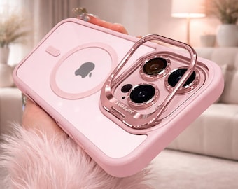 Magsafe Magnetic iPhone Case with Lens Protection for iPhone 16-15-14-13-12 Plus Shockproof Cover