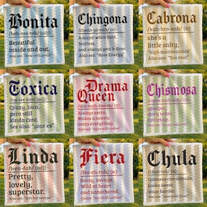 Paquete de definiciones de Latina SVG, diseño de camiseta Chingona Toxica Bonita PNG, sublimación divertida en español, descarga digital en spanglish