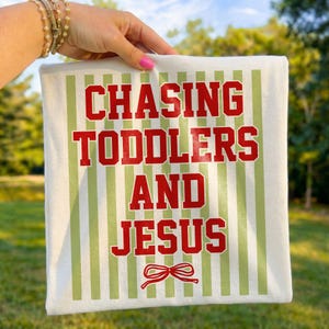 Christian Png, Chasing Toddlers Png, And Jesus Png, Varsity Mom Tee, Cute Coquette Bow,