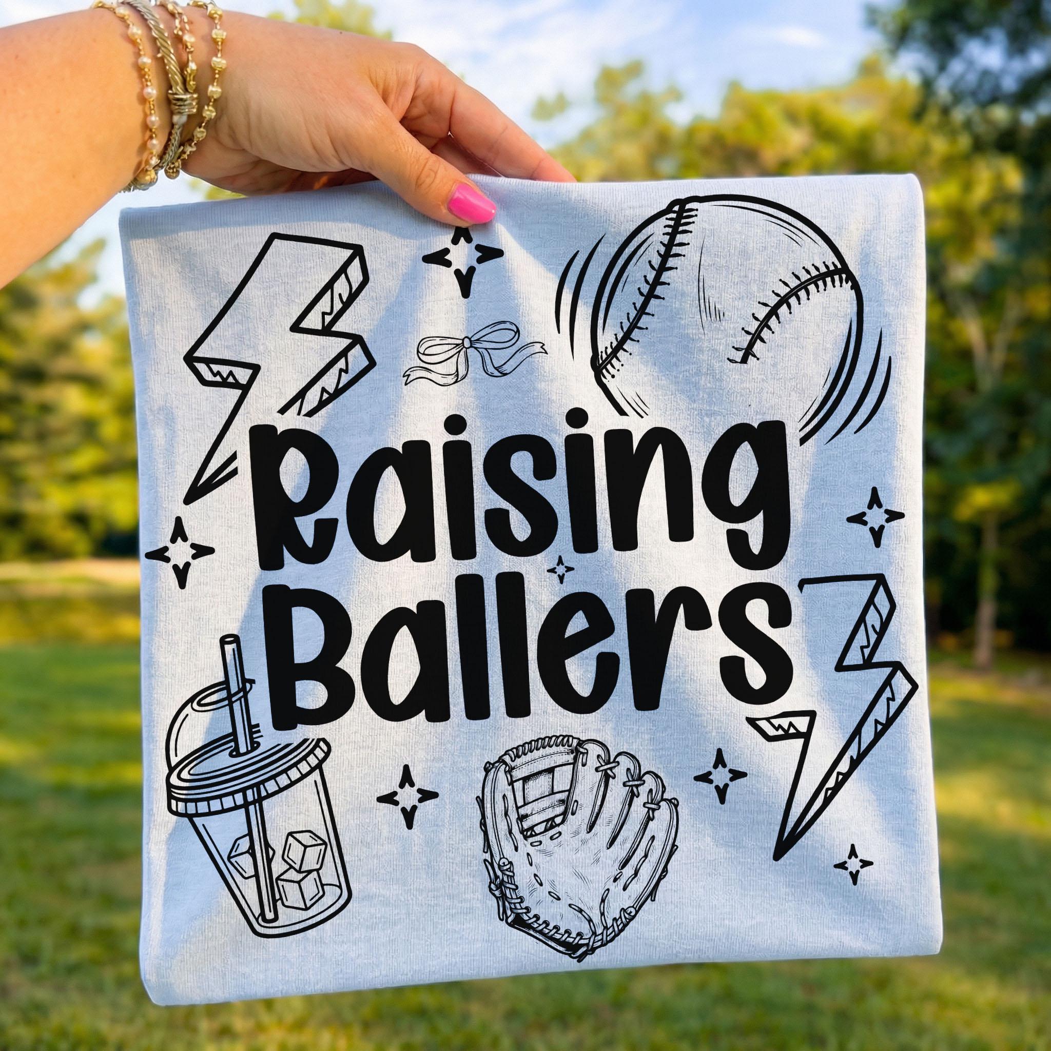 Baseball SVG: Raising Ballers PNG, Game Day Shirt, Funny Sports Design ...