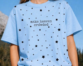 Christian Png, Make Heaven Crowded, Star Pattern Png, Retro Faith Png, Christian Quotes, Trending Png, Dtf Digital Files