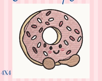 Donut Embroidery File 4x4