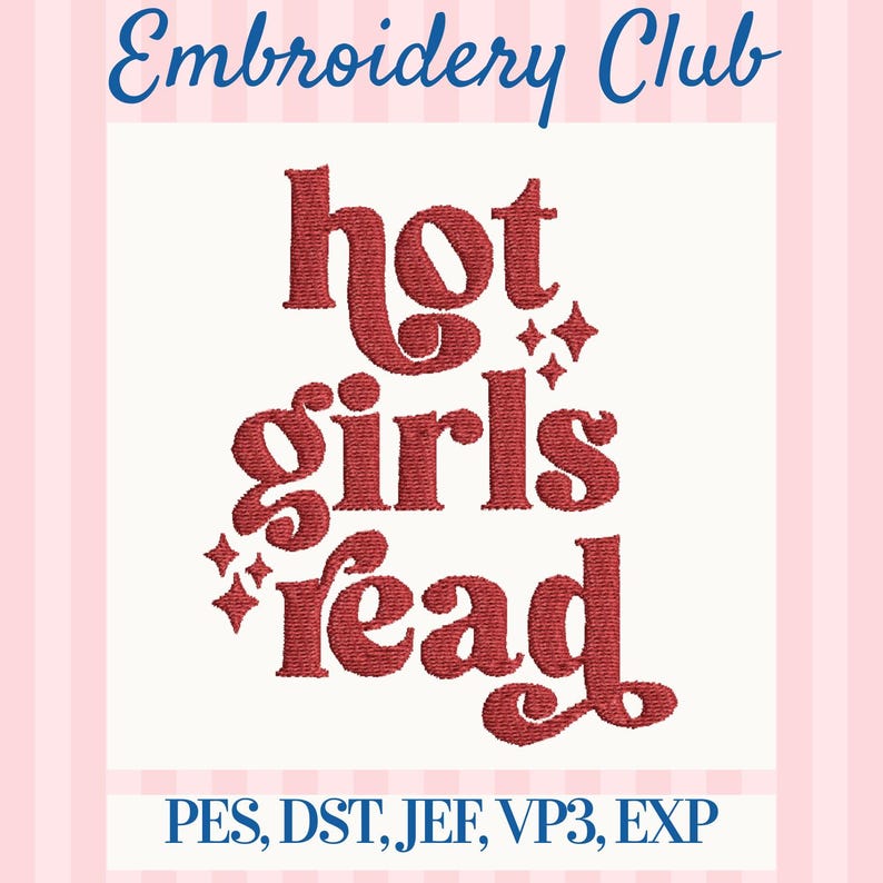 red swirly font quotes "hot girls read in red" booktok quote