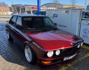 BMW E30 E28 E21 E12 ブラック フロントガラストリムシールモールディングセット（前後）