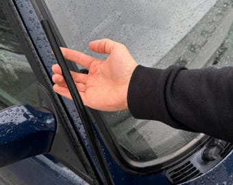 フロントガラスモールディング ブラック クロームストリップセット フロント＆リア BMW E30 E28 E21 E12