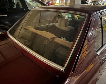 BMW E30 E28 E21 E12 クロームフロントガラストリムシールセット フロント＆リア