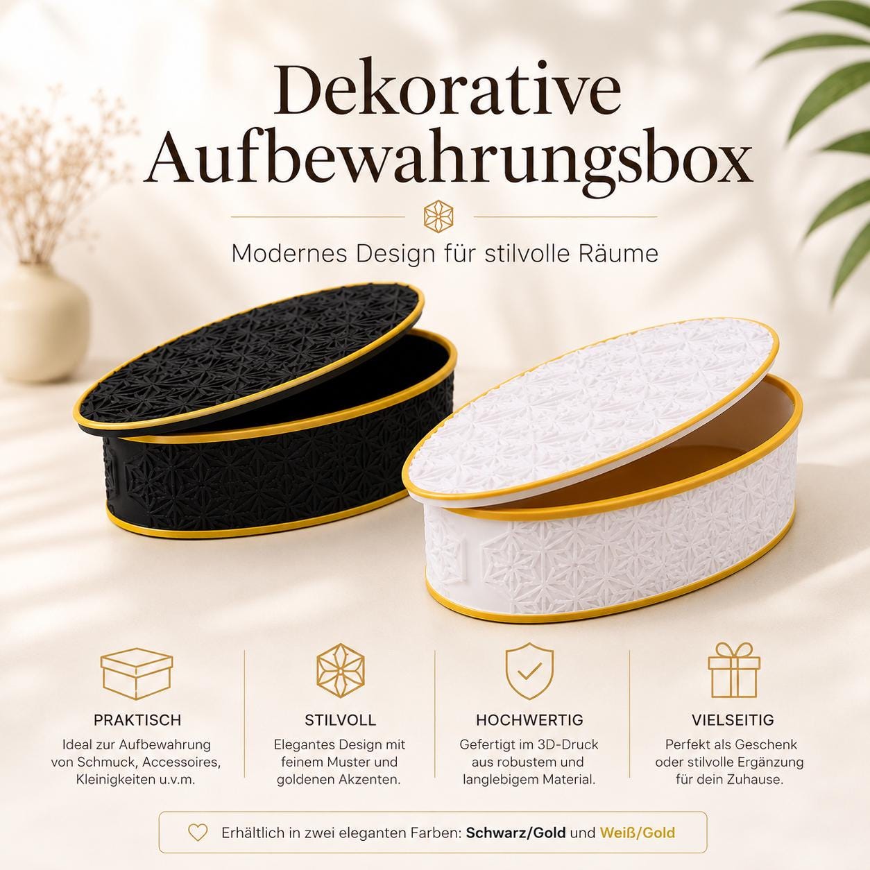 Dekorative aufbewahrungsbox