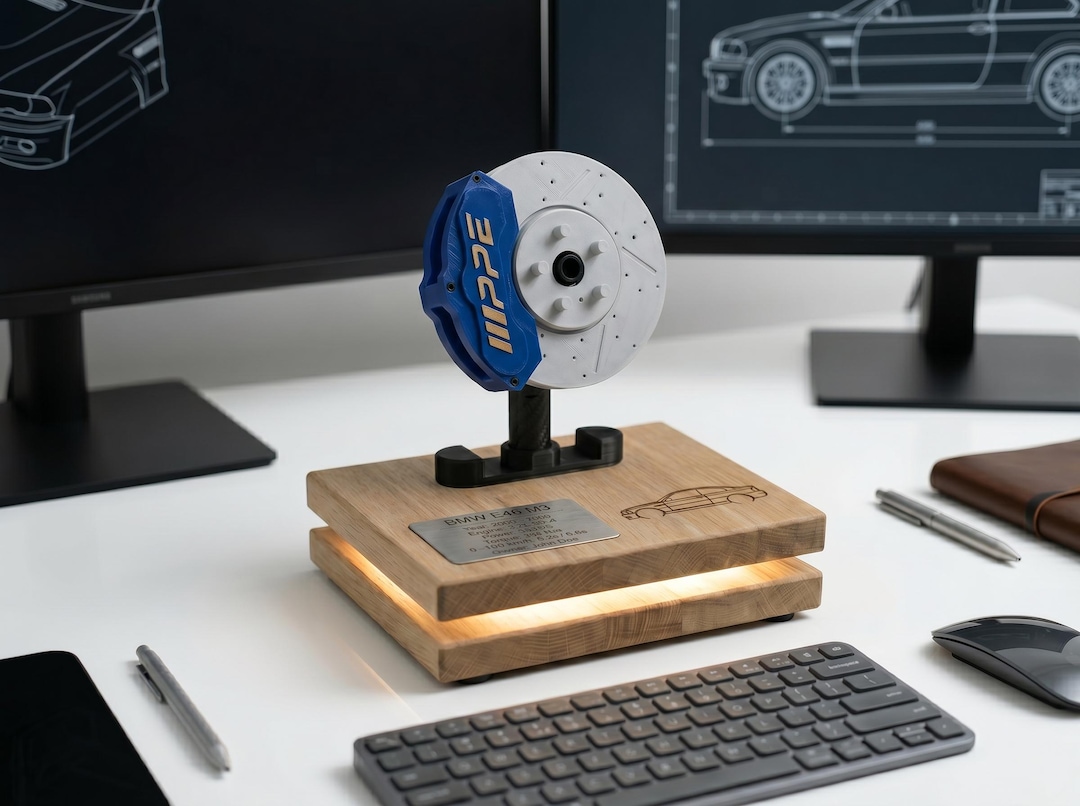 Brake Disc Display | Custom Car Guy Desk Setup Gift - Etsy