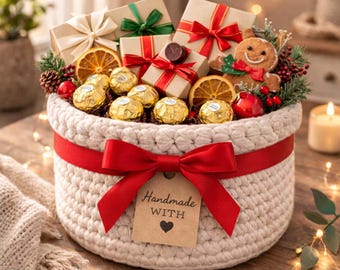 Easter Crochet Basket Pattern – 3 Beginner Friendly Chunky Storage Basket, Modern Home Decor