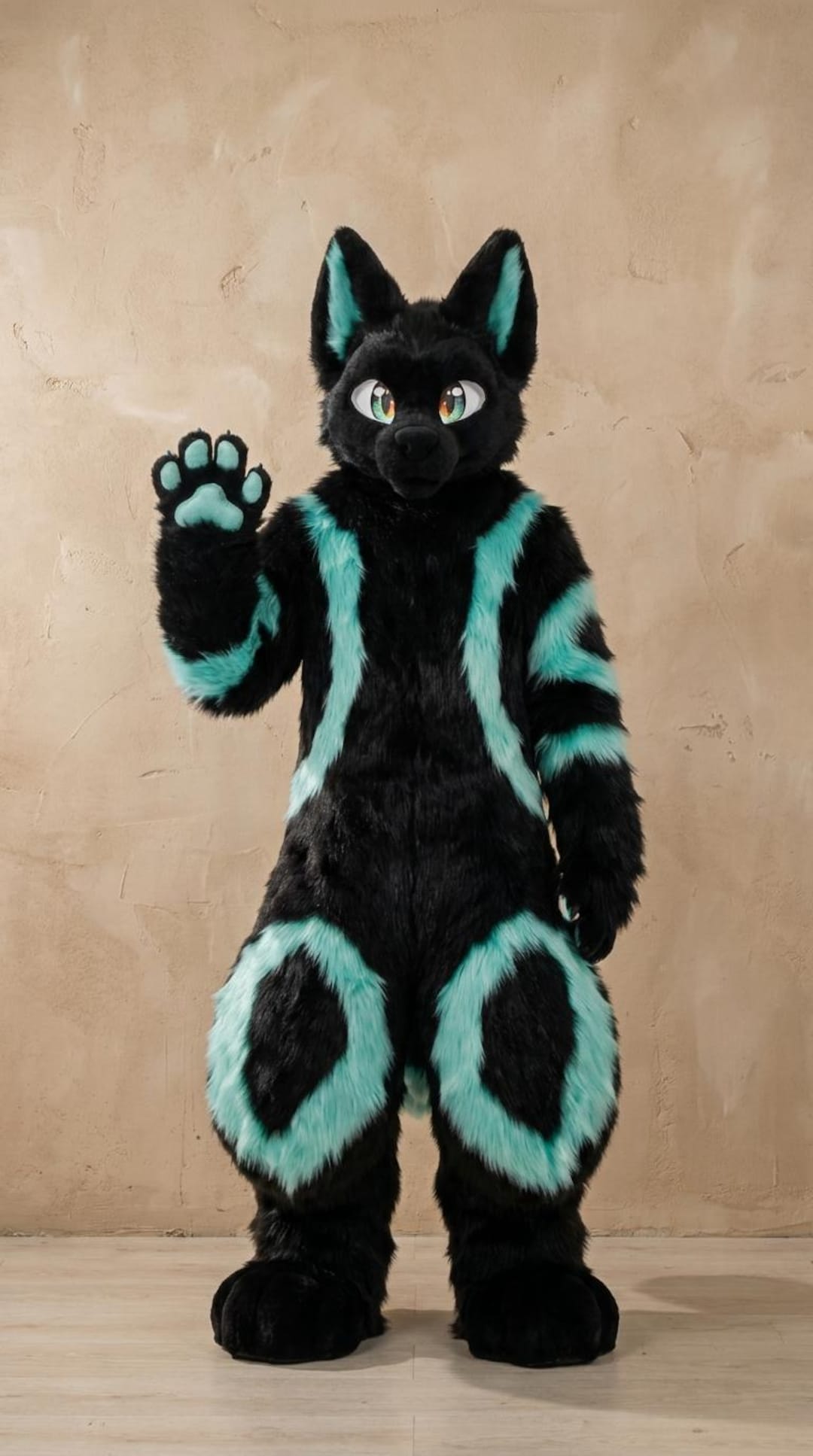 Normal Fursuit Custom Fursuit Head, Tail, Paws, Feet | Faux Fur Cosplay Mascot Costume ...