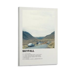 Skyfall Movie Poster, James Bond Canvas Art Print