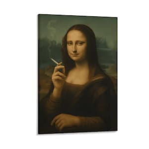 mona lisa tobacco & gifts Mona Lisa Holding Nose