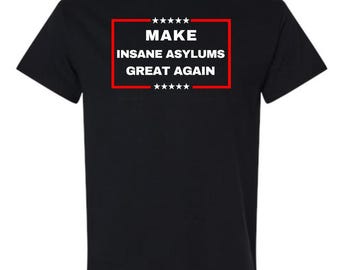 Make Insane Asylums Great Again   Funny Tshirt  Political Tshirt