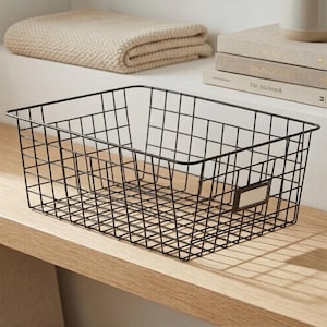 6 Pack Wire Pantry Baskets – Kitchen Storage Organizer Set (XXL, XL, Large)