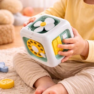 Cube sensoriel  6 en 1 pour enfants Montessori