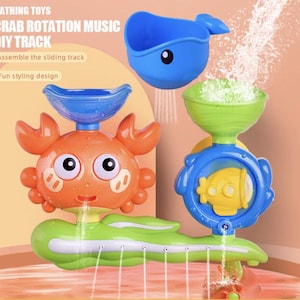 Baby Bath Toy Crab Water Track | 18 Months Motor Skills Development (Educational Toy)