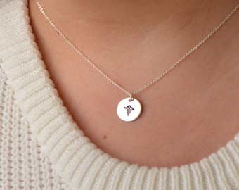 Dainty Disc Medical Alert Necklace - Women - Diabetes - Epilepsy