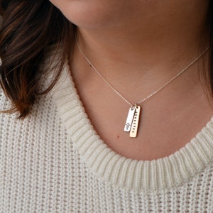 Modern Tiny Tag Medical Alert Necklace in Gold and Silver - Womens Jewelry