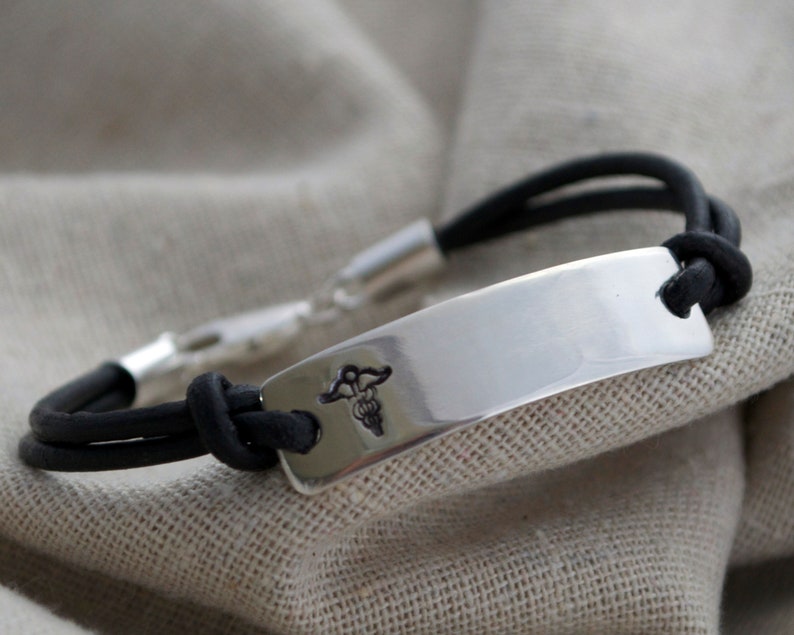 Hidden Medical Alert Bracelet Personalize Customize image 2