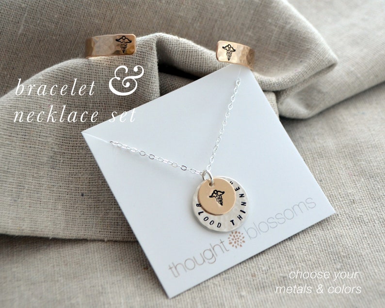 Medical Alert Bracelet /& Necklace Set Womens Allergies Epilepsy