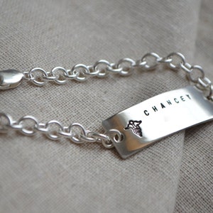 Double Sided Medical ID Charm Bracelet Personalize image 3
