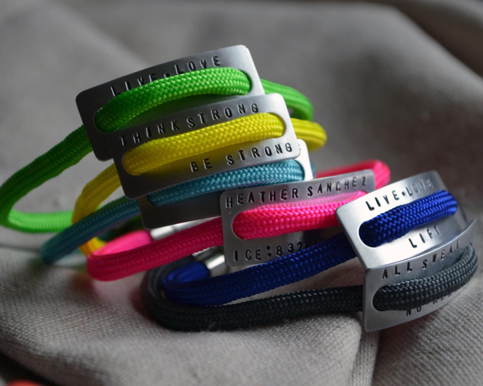 Runner ID Bracelet Hand Stamped Personalize Marathon Etsy