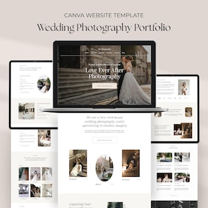 Wedding Photography Website Template Editorial Website Old Money Design Photographer Portfolio