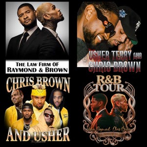 Chris Brown And Usher Raymond PNG Bundle, R&B Tour 2026 PNG Bundle, Concert Tour 2026 Chris Brown Shirt Usher Raymond Shirt, Concert Shirt image 5